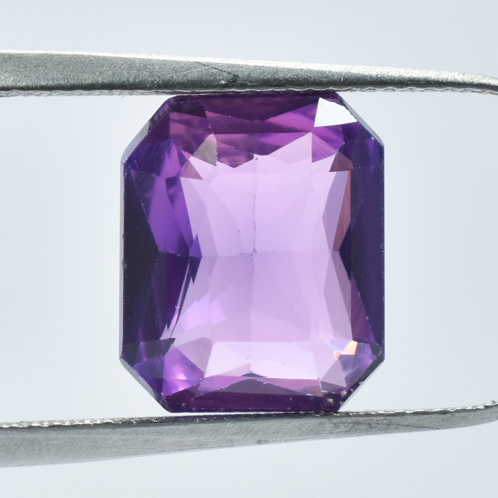 Fabulous Purple Color Gem 11.32 Ct Purple Sapphire Color Change Gem Emerald Shape Natural Certified Loose Gemstone | Free Shipping With Amazing Gift | Gift For HER