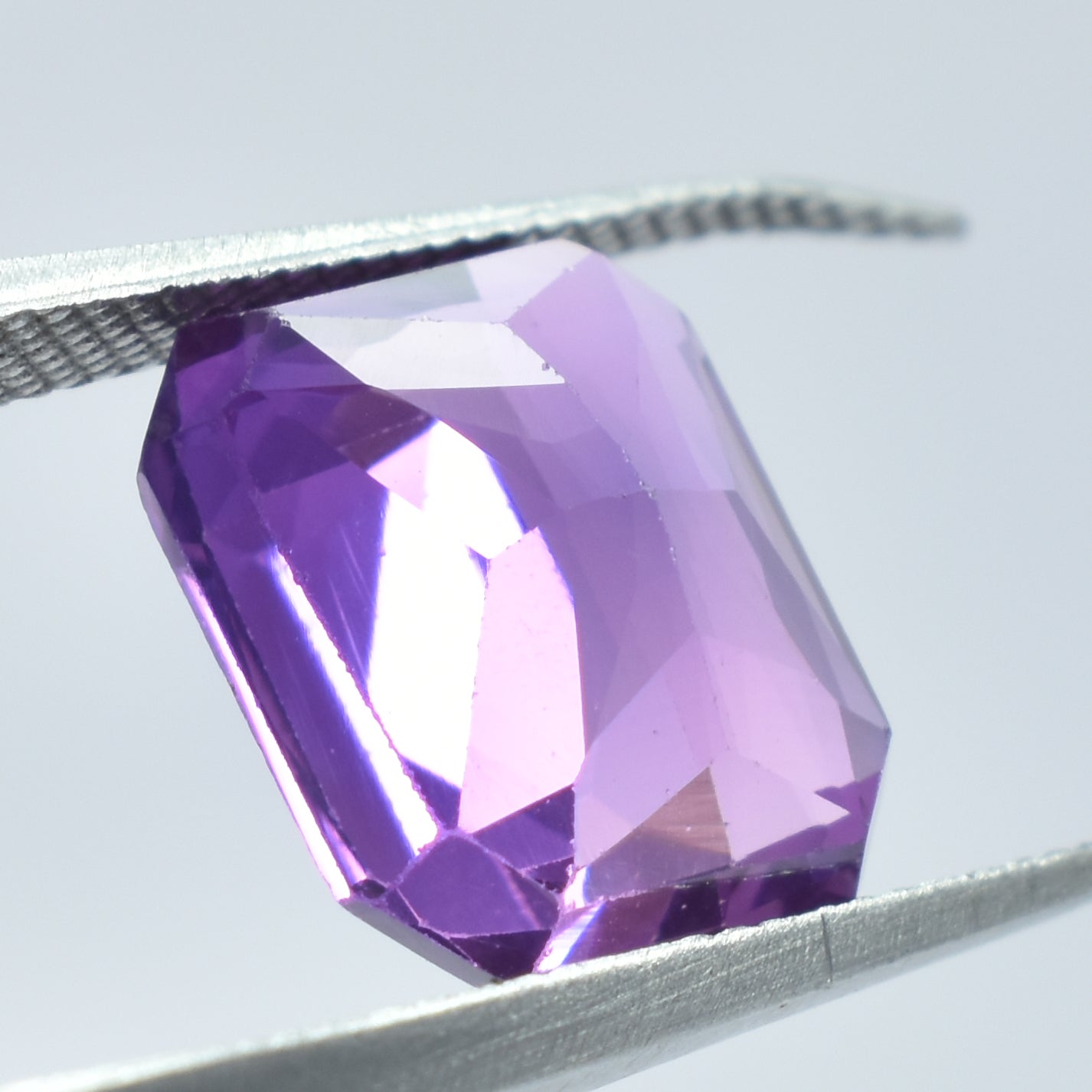 Fabulous Purple Color Gem 11.32 Ct Purple Sapphire Color Change Gem Emerald Shape Natural Certified Loose Gemstone | Free Shipping With Amazing Gift | Gift For HER