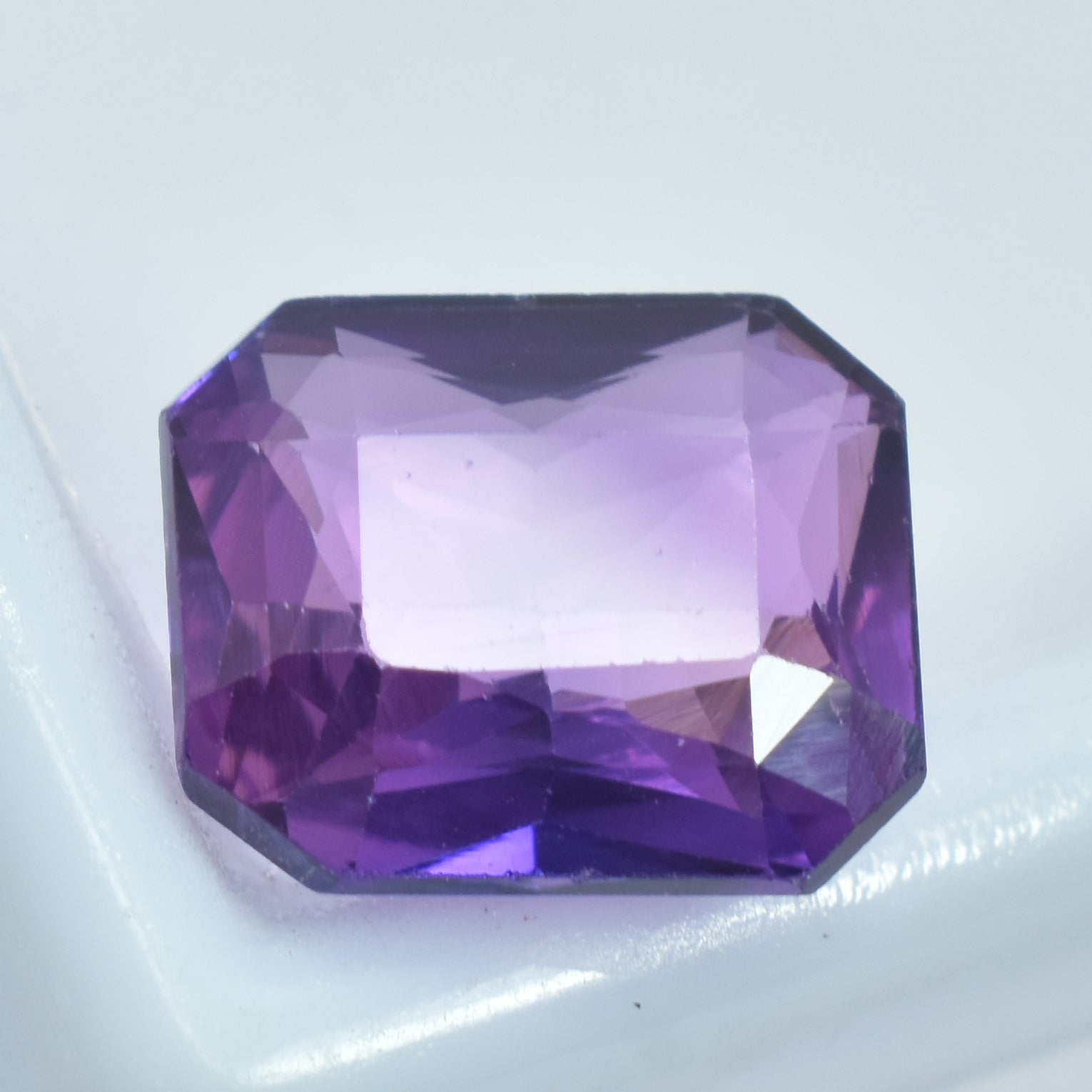 Fabulous Purple Color Gem 11.32 Ct Purple Sapphire Color Change Gem Emerald Shape Natural Certified Loose Gemstone | Free Shipping With Amazing Gift | Gift For HER