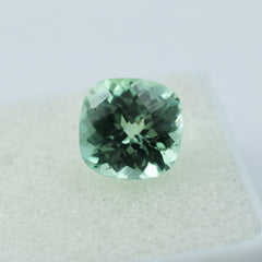 Square Cushion Cut 4.85 Carat Natural Bluish Green Sapphire CERTIFIED Loose Gemstone