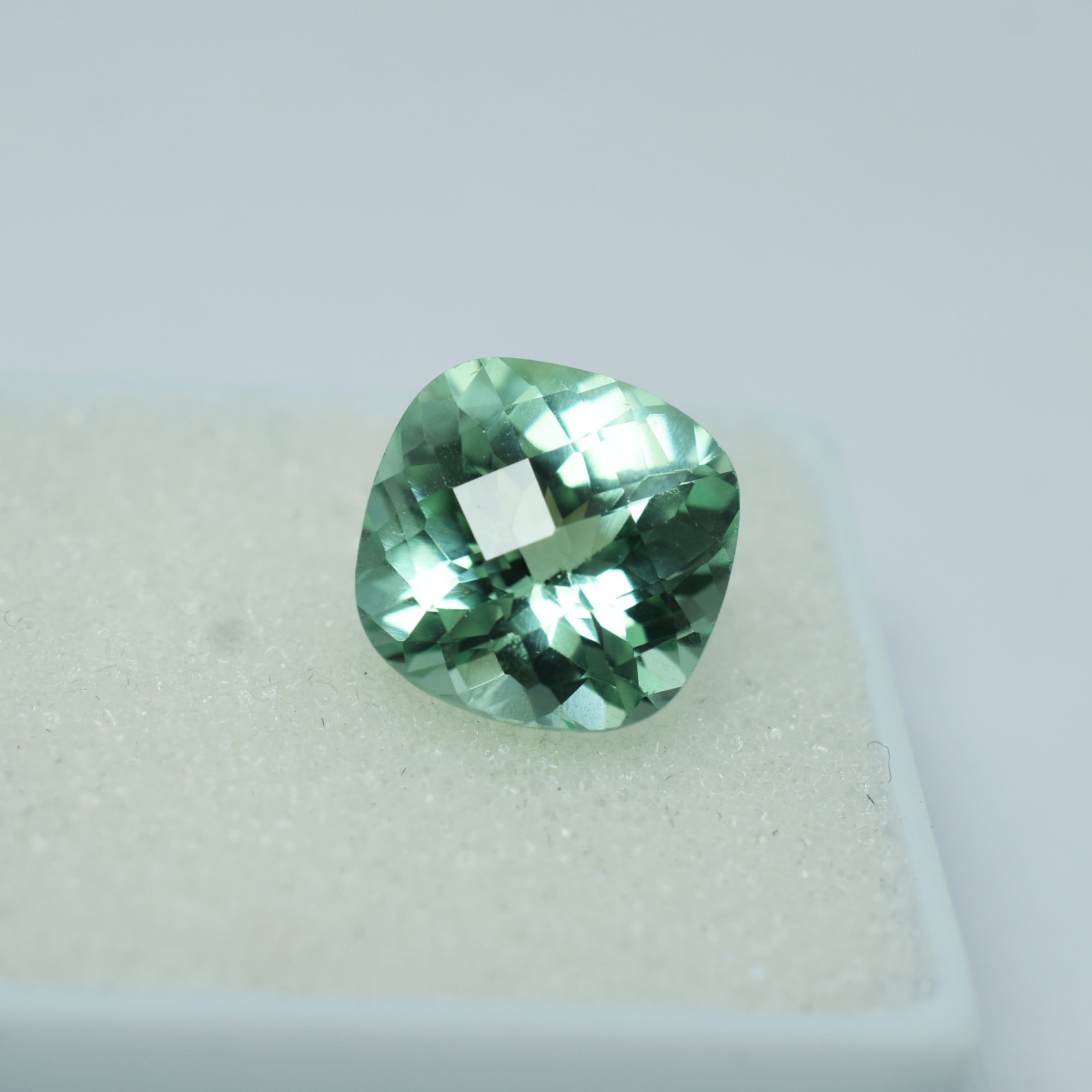 Square Cushion Cut 4.85 Carat Natural Bluish Green Sapphire CERTIFIED Loose Gemstone