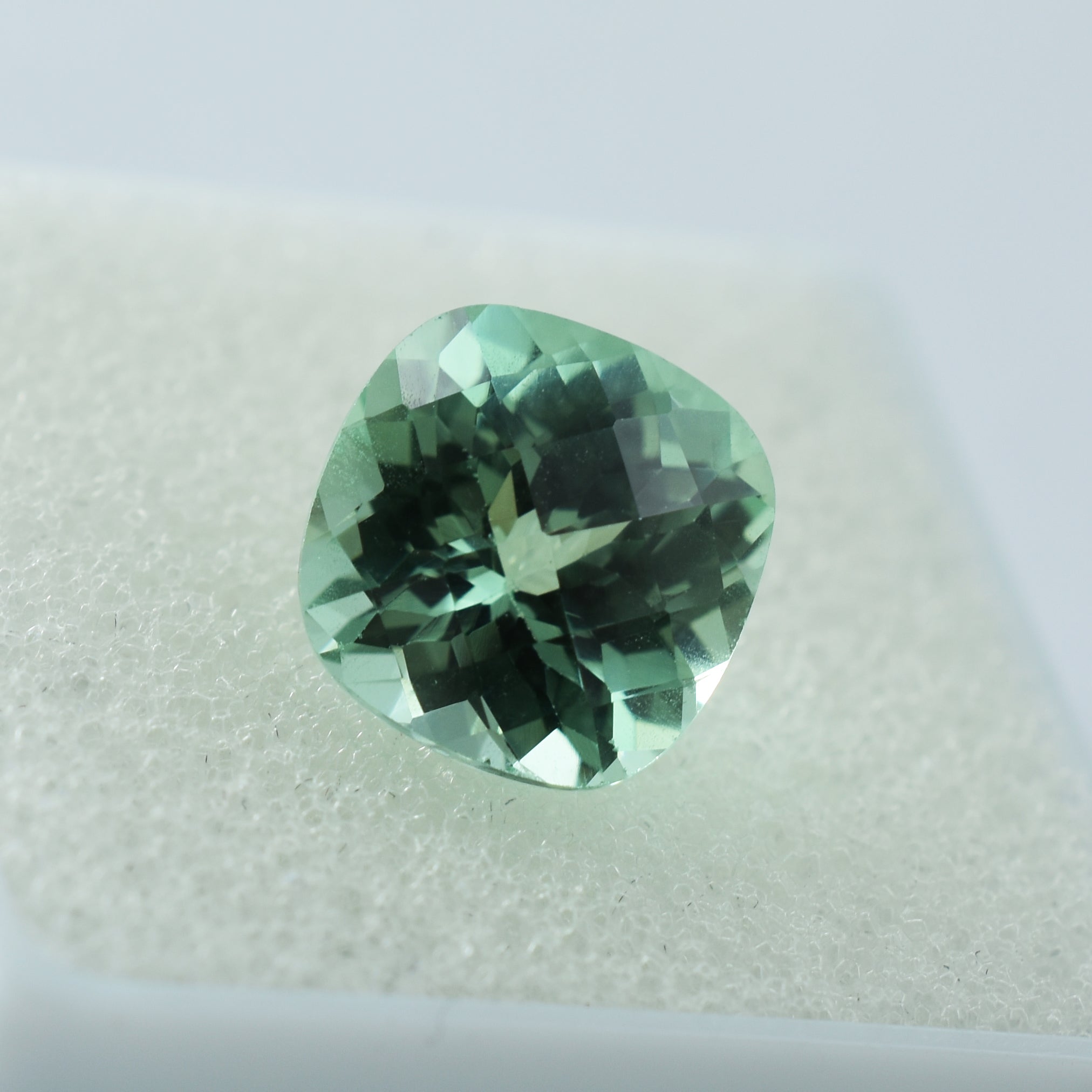 Square Cushion Cut 4.85 Carat Natural Bluish Green Sapphire CERTIFIED Loose Gemstone