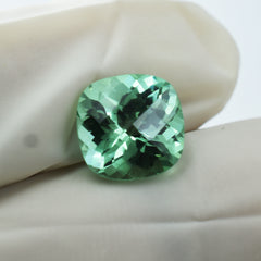 Square Cushion Cut 4.85 Carat Natural Bluish Green Sapphire CERTIFIED Loose Gemstone