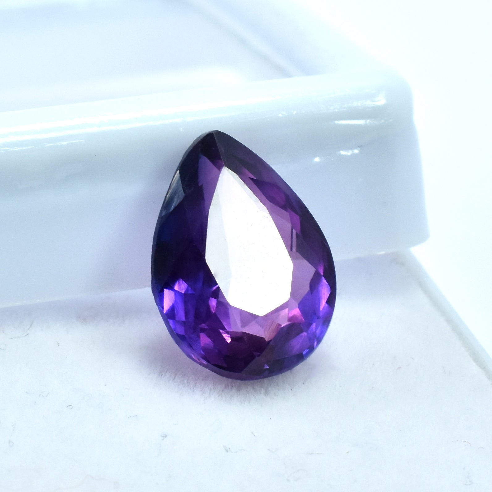 Brilliant Gift For Wife !!! Color Change Sapphire 9.65 Carat Pear Shape Natural Purple Sapphire Certified Loose Gemstone , Sapphire Jwelery , Sapphire On Sale