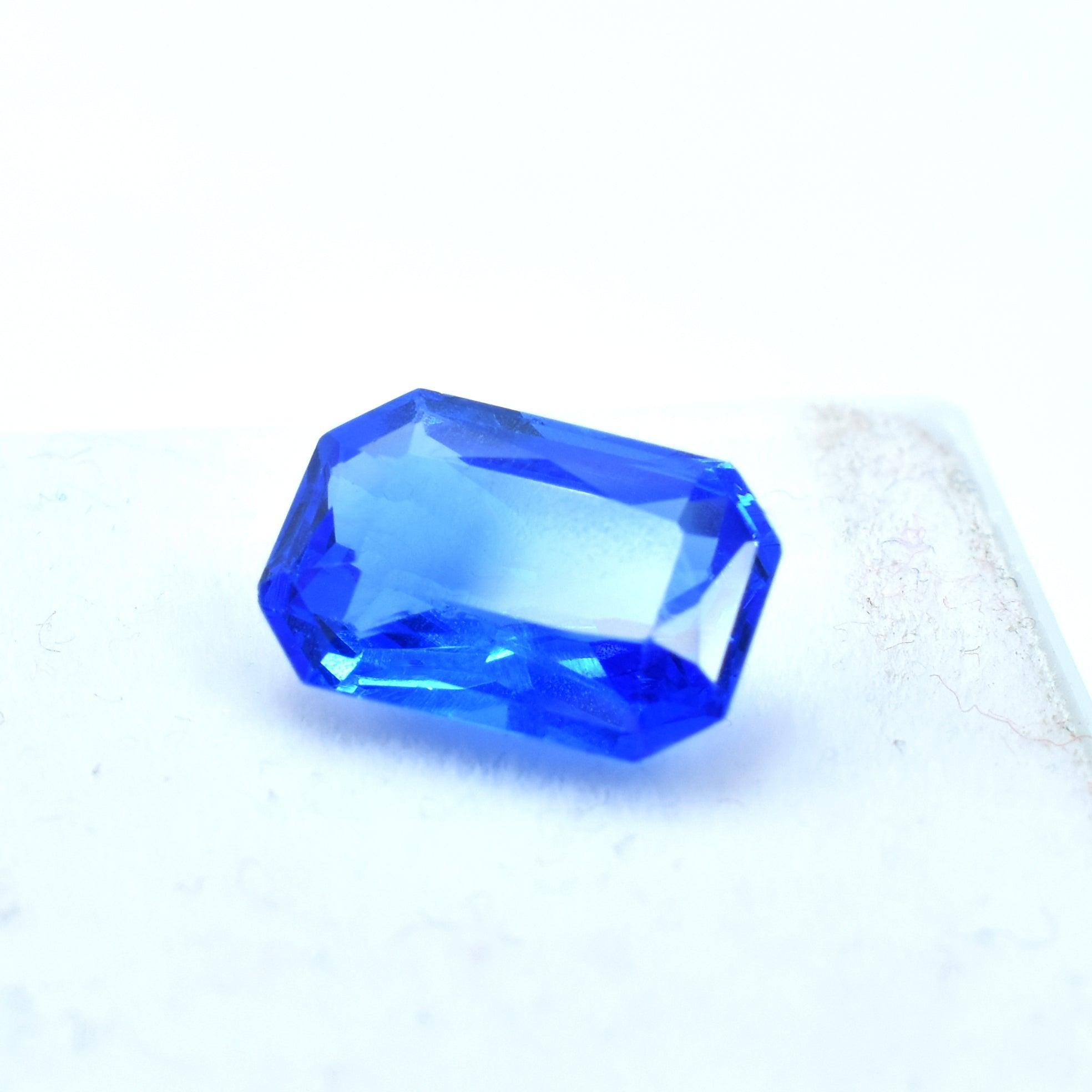 December Gemstone 6.15 Carat Emerald Shape Gem Natural Blue Tanzanite Certified Loose Gemstone For Engagement Rings