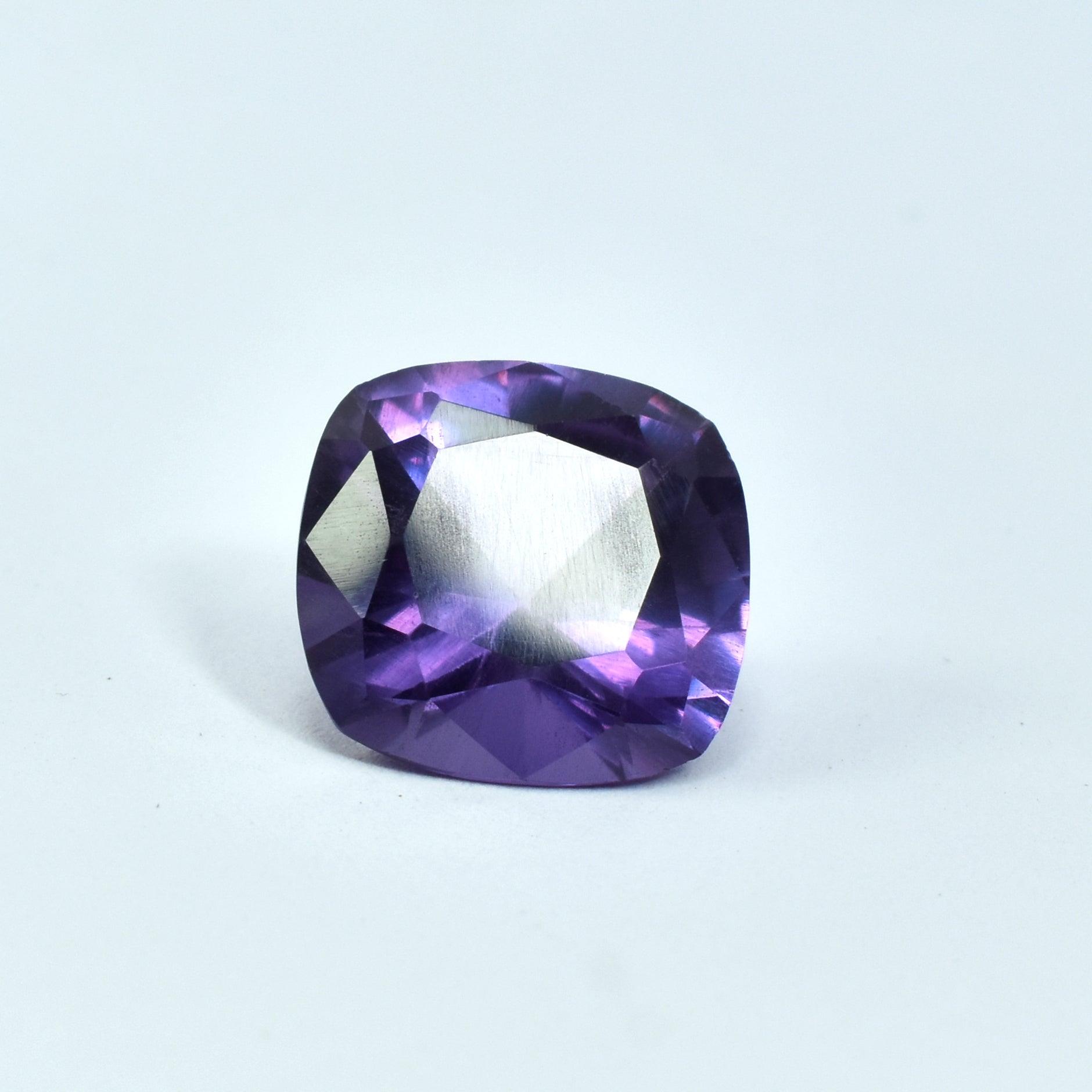 Fantastic Color-Change Alexandrite 9.10 Carat Square Cushion Shape Color-Change Alexandrite Natural Certified Loose Gemstone