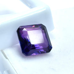 Emotional Healing Tanzanite 7.25 Carat Square Shape Natural Purple Tanzanite Certified Jewelry Making Loose Gemstone