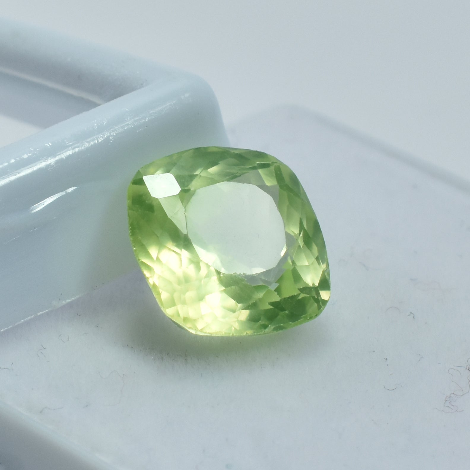 Sri Lanka Sapphire 8.00 Carat Square Cushion Cut Natural Bluish Green Sapphire Certified Loose Gemstone Increase Positive Energy
