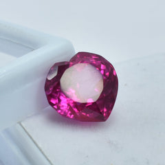 Mind Blowing Pink Ruby 10.05 Carat Heart Shape Natural Certified Ruby Loose Gemstone Pinkies Ruby July Birthstone