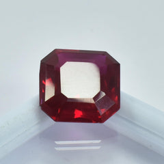 Most Beautiful Red Ruby In World  8.30 Carat Square Shape AA++ Natural Loose Gemstone Certified Bloody Red Ruby