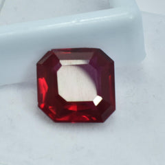 Most Beautiful Red Ruby In World  8.30 Carat Square Shape AA++ Natural Loose Gemstone Certified Bloody Red Ruby