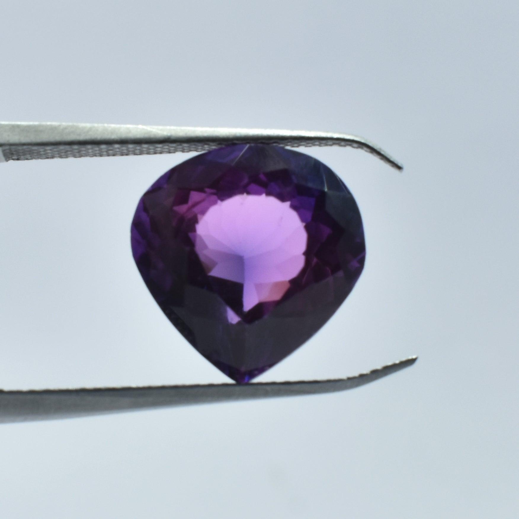 Natural Tanzanite 7.20 Carat Pear Shape Purple Tanzanite Natural Certified Loose Gemstone Best Jewelry Making Gem