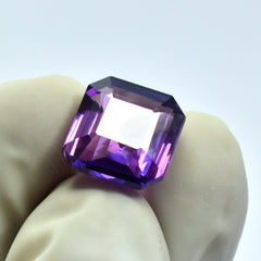 Purple Tanzanite 5.75 Carat Square Shape Natural Certified Loose Gemstone Best For Spiritual Growth