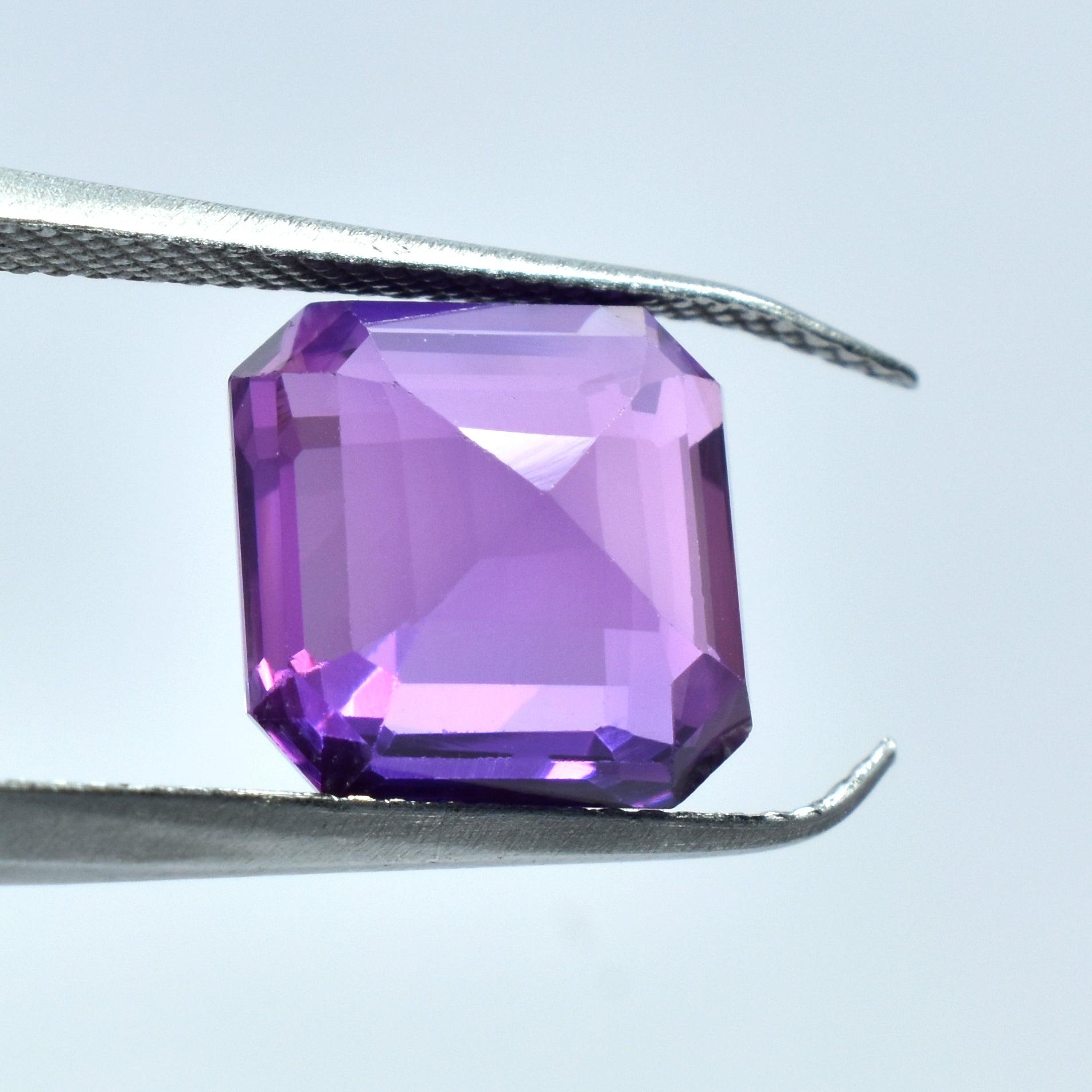 Square Shape Sapphire Gem For Rings 9.45 Carat Color Change Sapphire Natural Purple Color Certified Loose Gemstone | Free Delivery Free Gift | Best For Durability Or Affordability