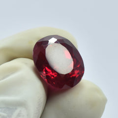 Fantastic Sale On Red Ruby 7.55 Carat Oval Shape Natural Certified Burma Red Ruby Loose Gemstone