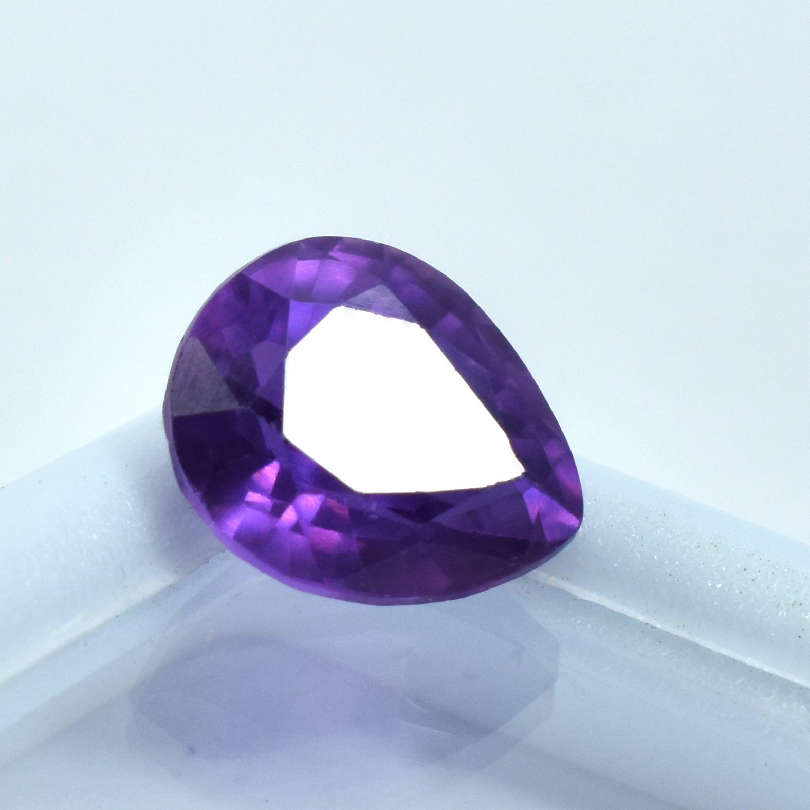 Natural Certified Tanzanite 3.90 Carat Pear Shape Purple Tanzanite Certified Loose Gemstone Best For Calming and Relaxation