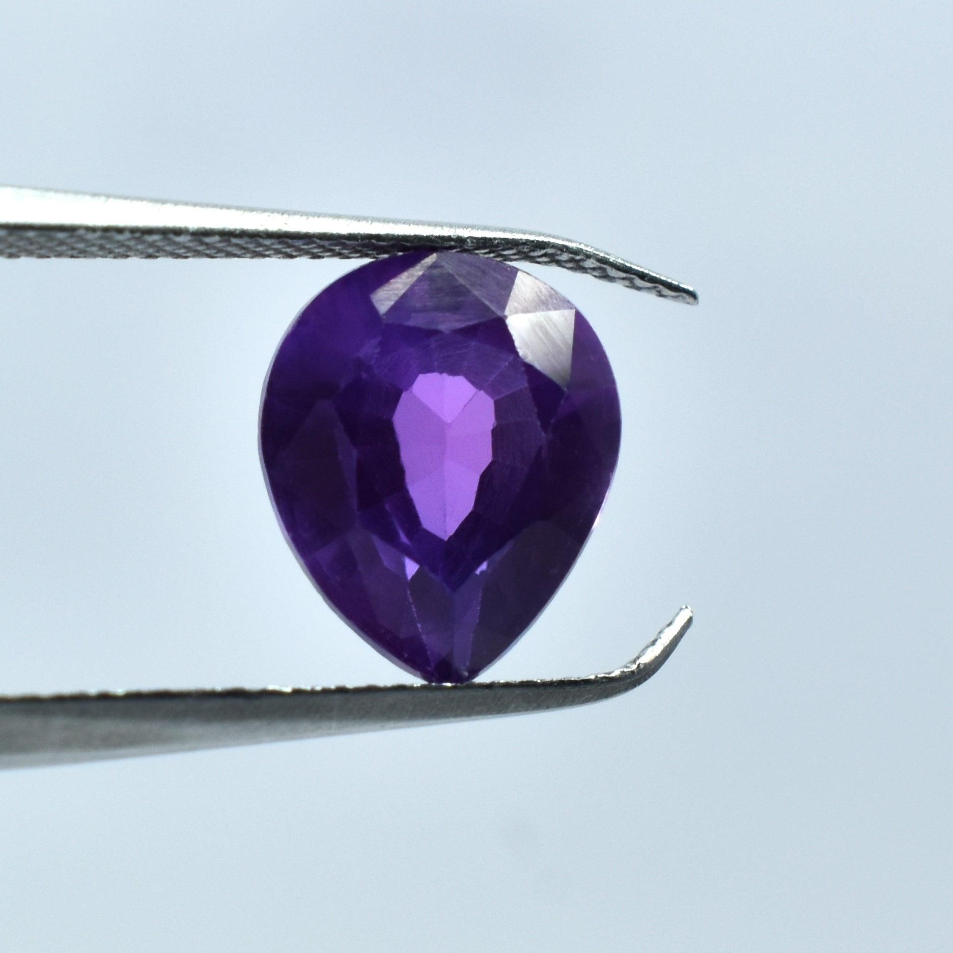 Natural Certified Tanzanite 3.90 Carat Pear Shape Purple Tanzanite Certified Loose Gemstone Best For Calming and Relaxation