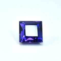 Natural 2.30 Carat Square Shape Blue Tanzanite Certified Loose Gemstone Jewelry Making Tanzanite Stone