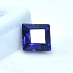 Natural 2.30 Carat Square Shape Blue Tanzanite Certified Loose Gemstone Jewelry Making Tanzanite Stone