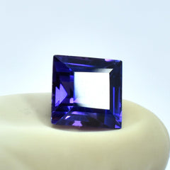 Natural 2.30 Carat Square Shape Blue Tanzanite Certified Loose Gemstone Jewelry Making Tanzanite Stone