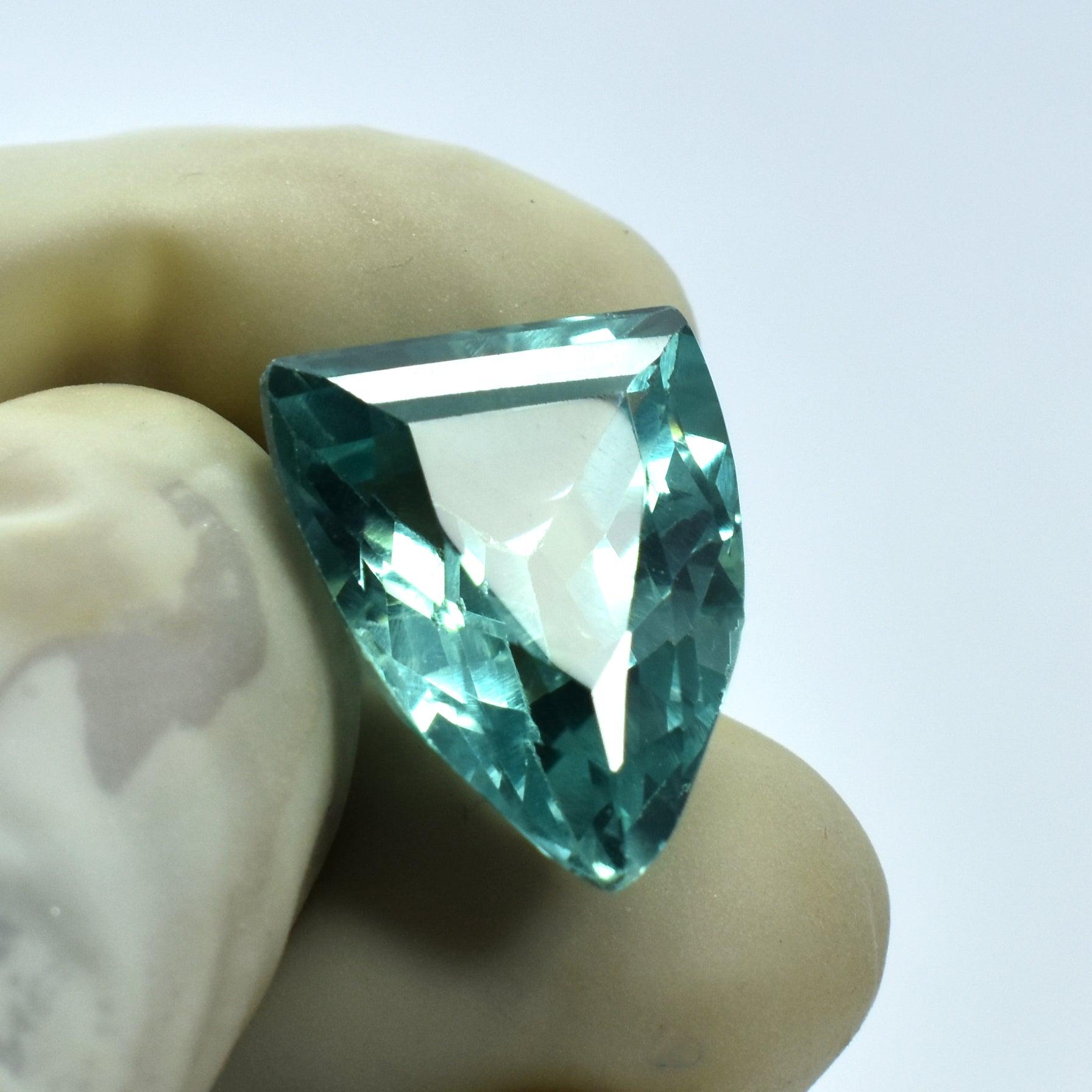 Natural Montana Sapphire 8.00 Carat Fancy Shape Bluish Green Montana Sapphire Natural Certified Gemstone Best For Aesthetic Appeal