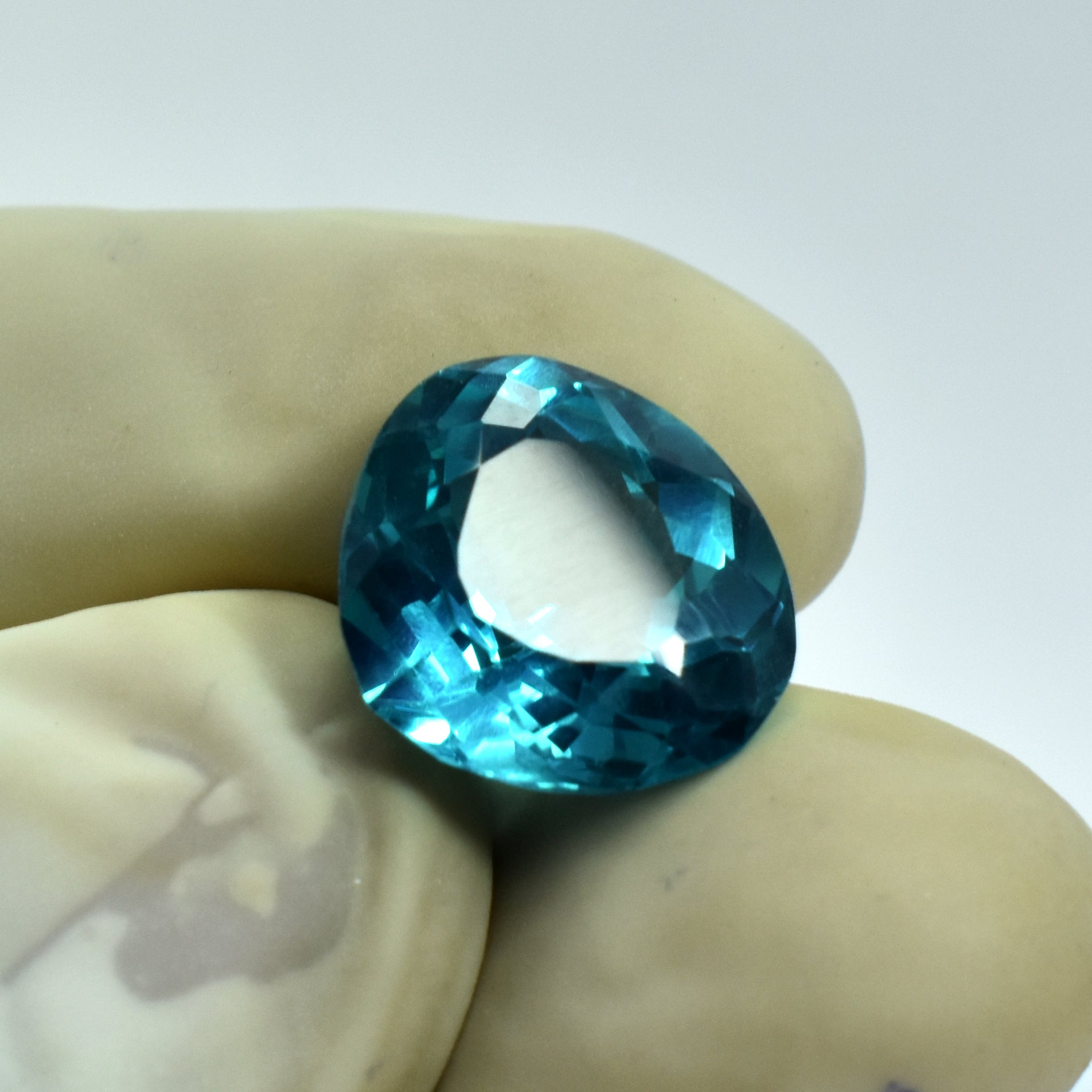 Sri Lanka Sapphire Natural 6.05 Carat Pear Shape Bluish Green Montana Sapphire Natural Certified Gemstone
