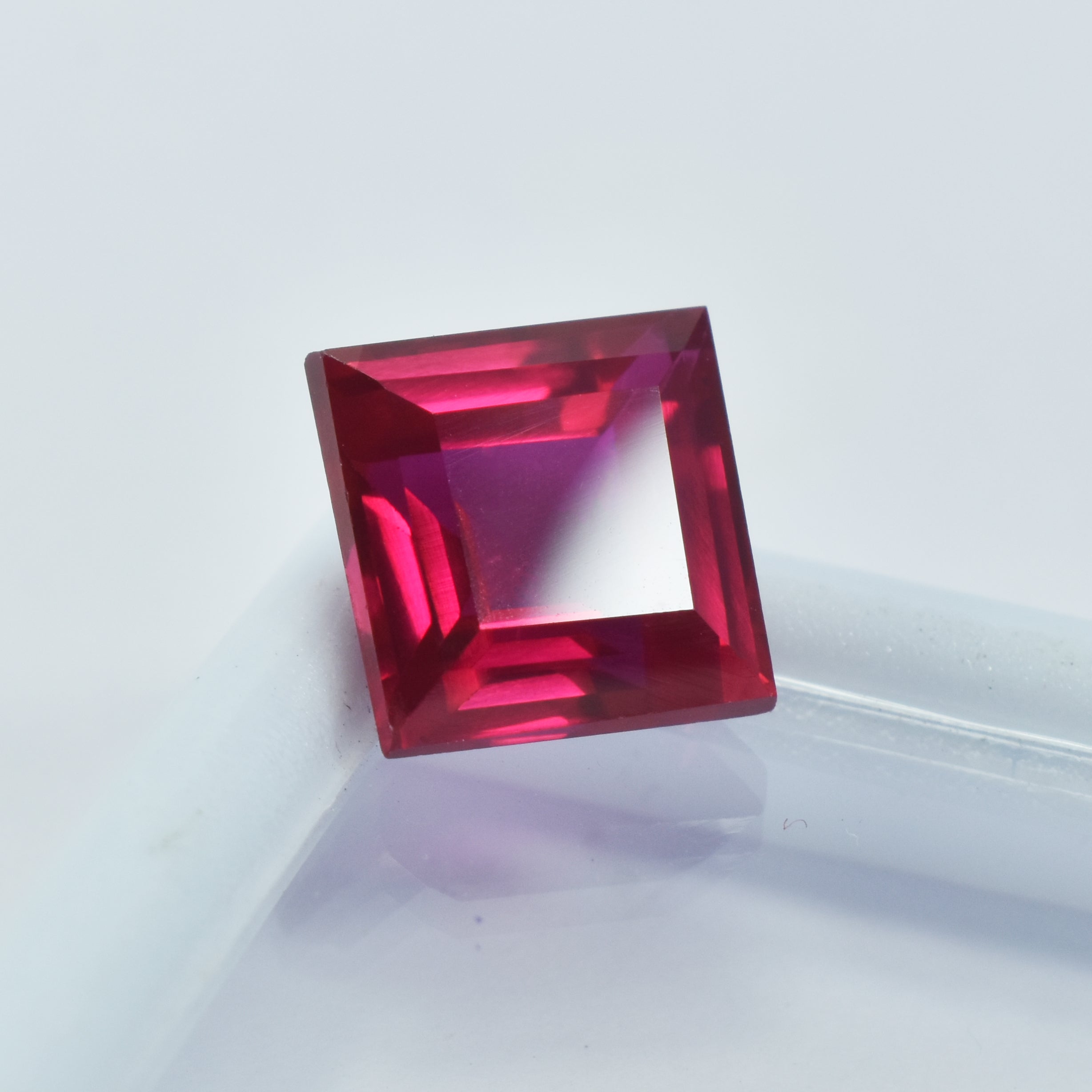 Most Gorgeous Red Ruby From Mozambique Red Ruby 6.85 Carat Square Shape Natural Red Ruby Certified Loose Gemstone Pendant Size Stone