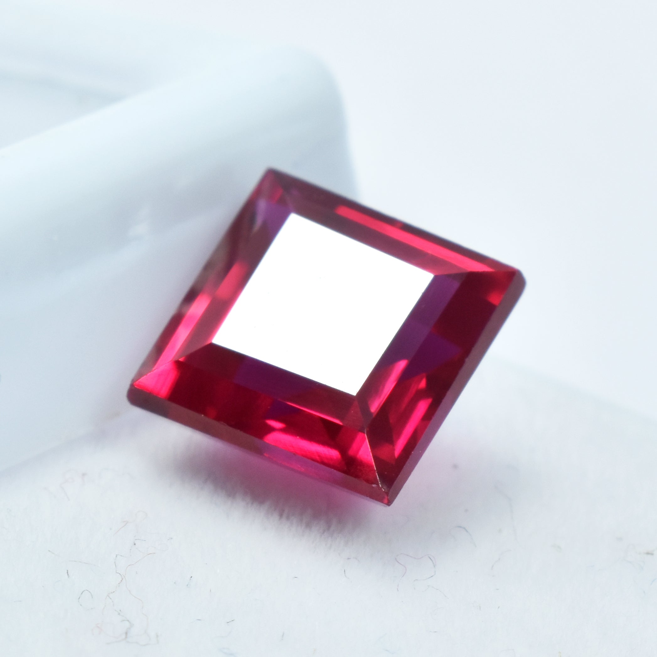 Most Gorgeous Red Ruby From Mozambique Red Ruby 6.85 Carat Square Shape Natural Red Ruby Certified Loose Gemstone Pendant Size Stone