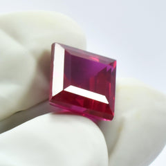 Most Gorgeous Red Ruby From Mozambique Red Ruby 6.85 Carat Square Shape Natural Red Ruby Certified Loose Gemstone Pendant Size Stone