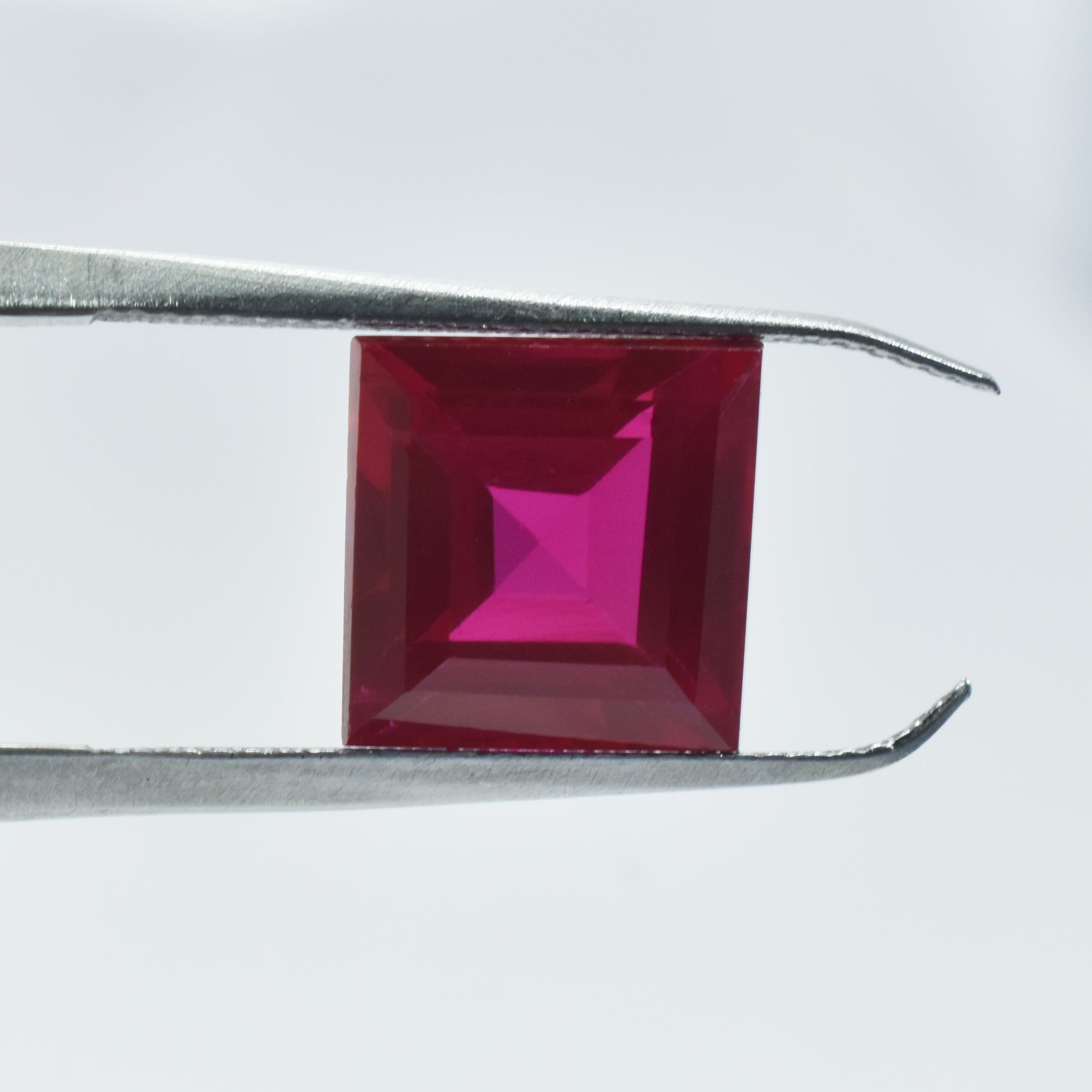 Most Gorgeous Red Ruby From Mozambique Red Ruby 6.85 Carat Square Shape Natural Red Ruby Certified Loose Gemstone Pendant Size Stone