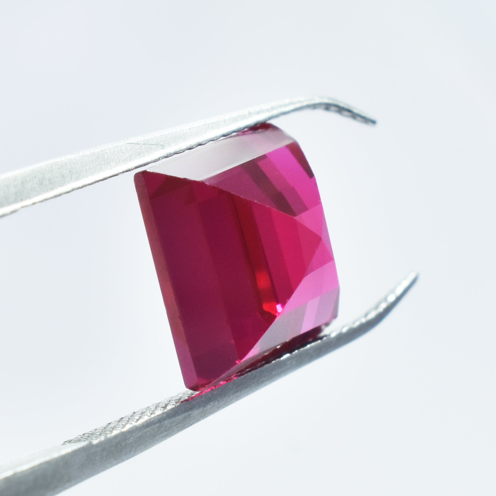 Most Gorgeous Red Ruby From Mozambique Red Ruby 6.85 Carat Square Shape Natural Red Ruby Certified Loose Gemstone Pendant Size Stone