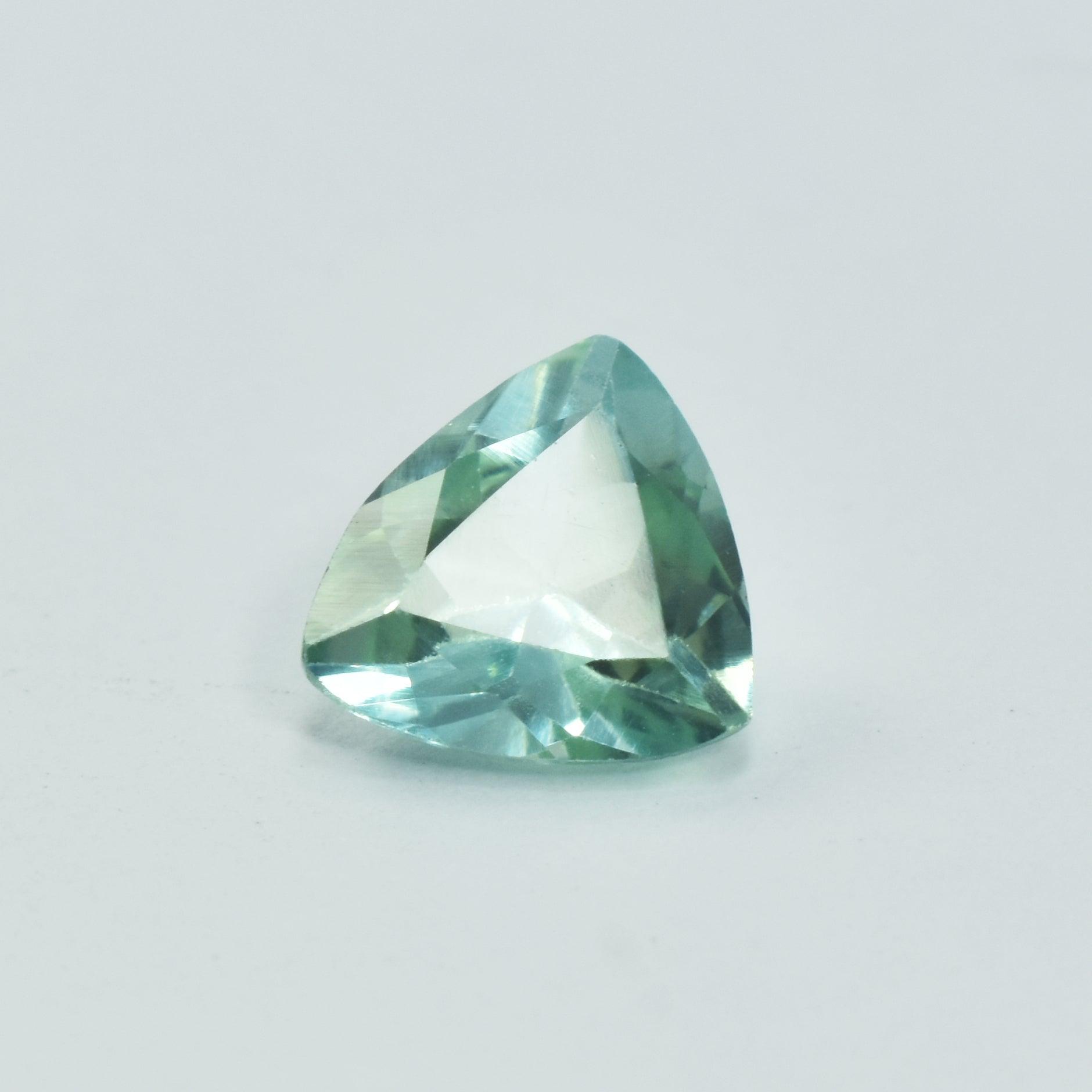 Bluish Green Montana Sapphire 1.70 Carat Natural Trillion Shape Bluish Green Sapphire Certified Loose Gemstone September Birthstone