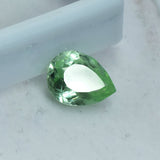 Certified Bluish Green Sapphire 3.65 Carat Natural Pear Shape Bluish Green Montana Sapphire Loose Gemstone September Birthstone