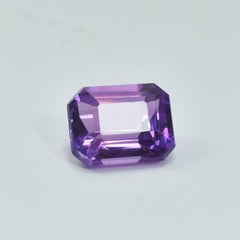 Natural Rare Purple Tanzanite Emerald Shape 8.40 Carat Certified Loose Gemstone Jewelry Making Gemstone Best For Good Luck Purple Tanzanite