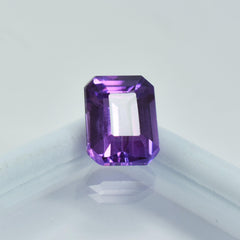 Natural Rare Purple Tanzanite Emerald Shape 8.40 Carat Certified Loose Gemstone Jewelry Making Gemstone Best For Good Luck Purple Tanzanite