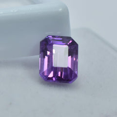 Natural Rare Purple Tanzanite Emerald Shape 8.40 Carat Certified Loose Gemstone Jewelry Making Gemstone Best For Good Luck Purple Tanzanite