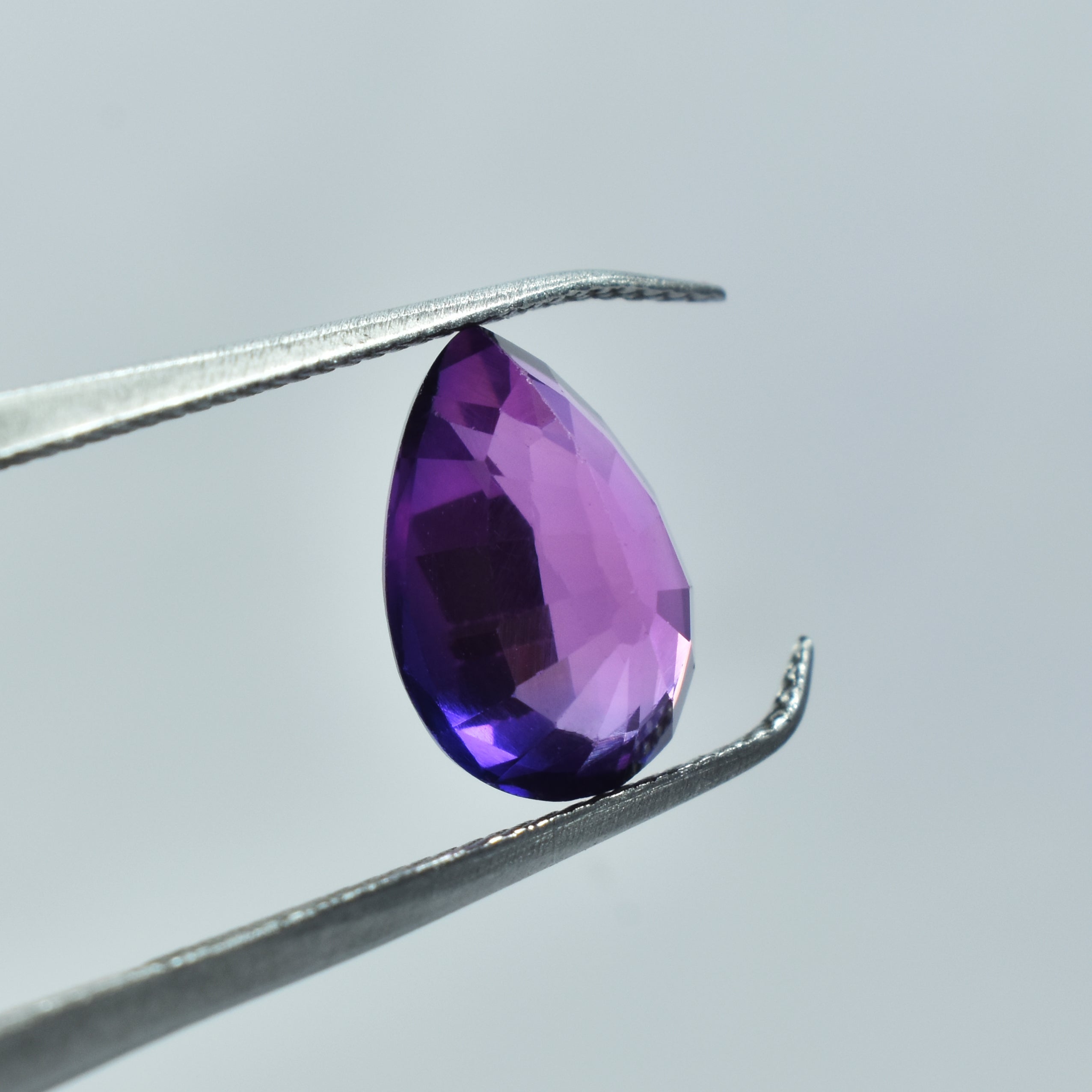 Extremely Rare Natural Purple Tanzanite 7.30 Carat Pear Shape Purple Tanzanite Certified Natural Pendant Size Loose Gemstone