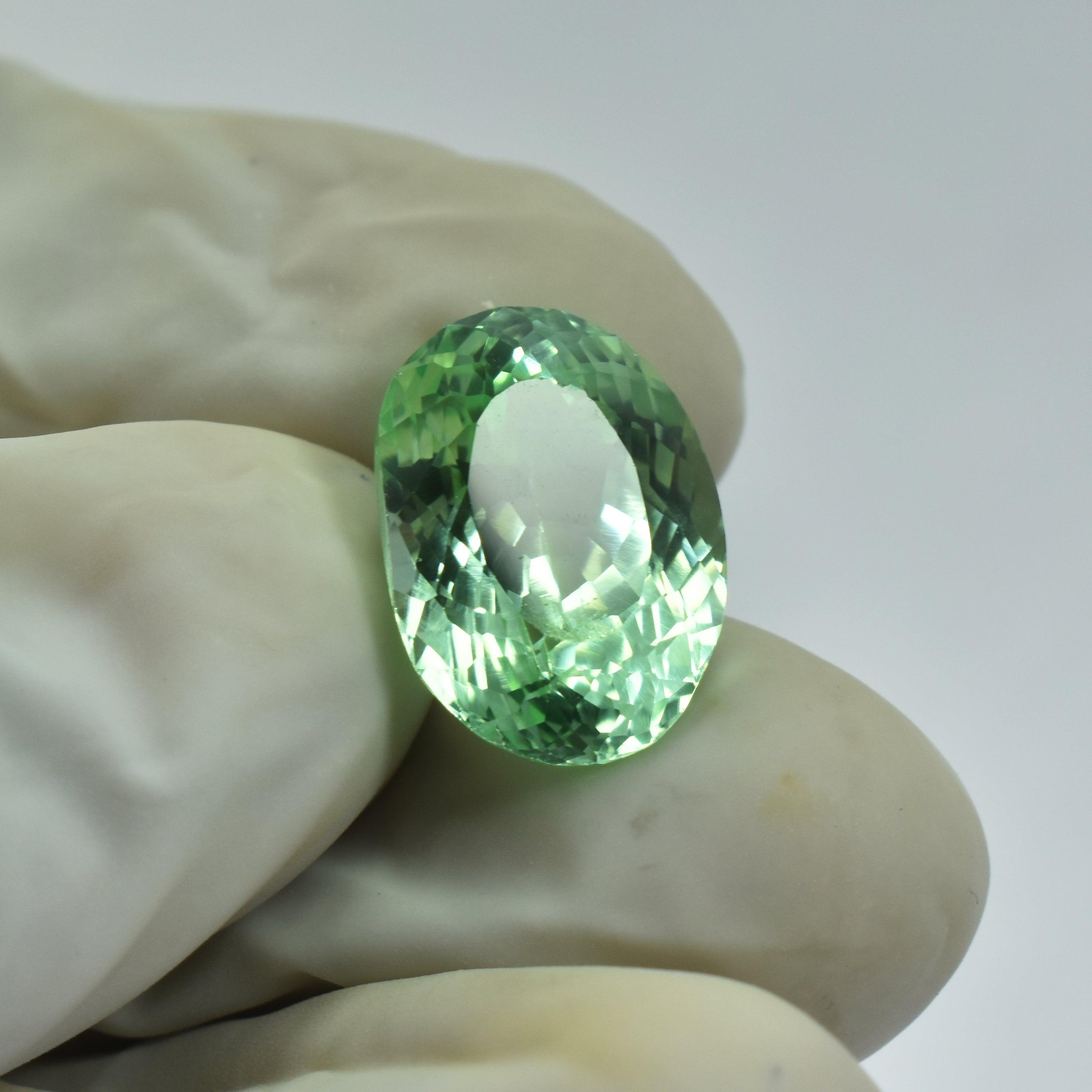 Natural Very Beautiful Bluish Green Sapphire 8.55 Carat Oval Shape Bluish Green Montana Sapphire Certified Gemstone