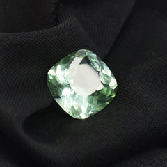 Natural Bluish Green 7.00 Carat Montana Sapphire Square Cushion Shape Certified Natural Loose Gemstone From Sri Lanka September Birthstone Jewelry Making Stone Best For Protection