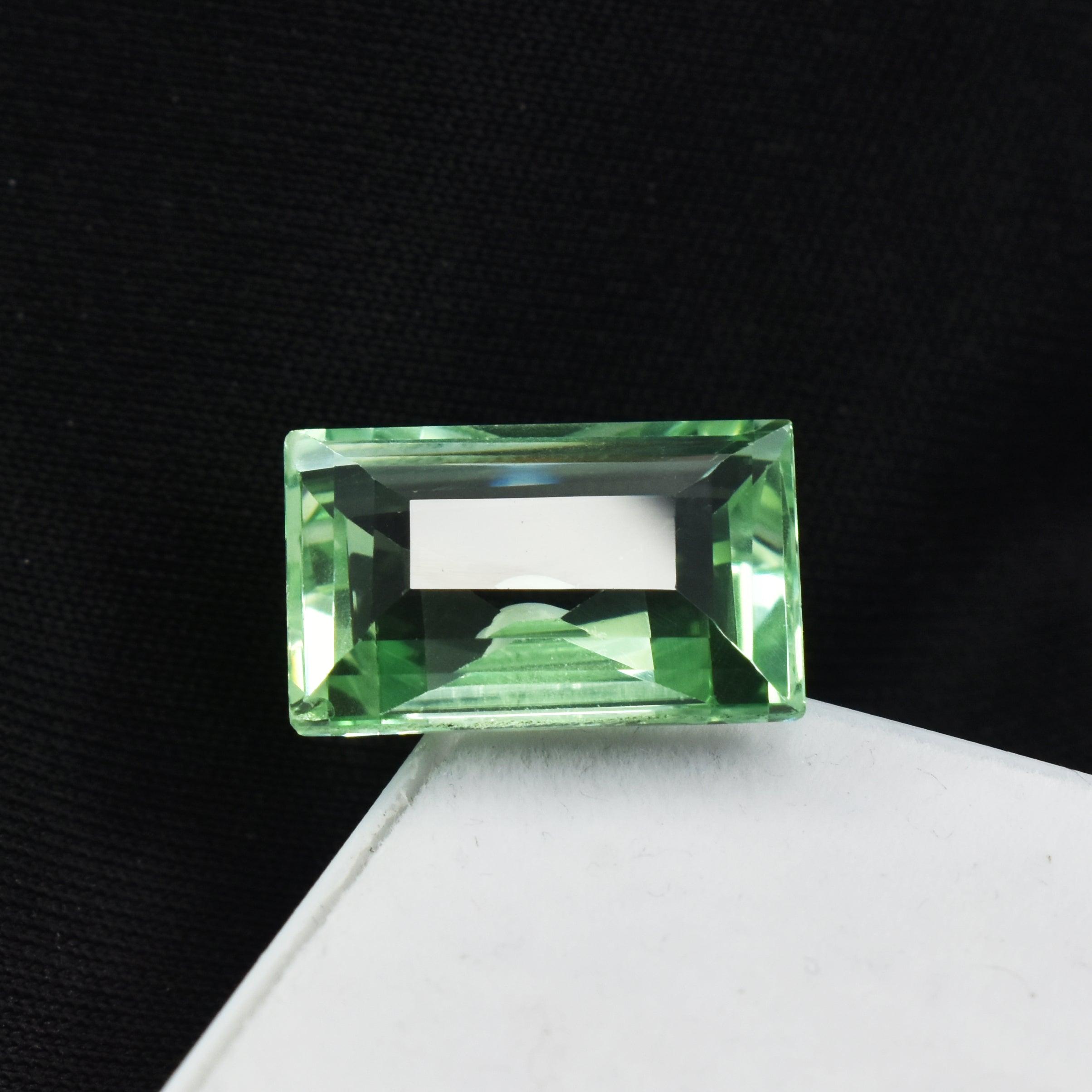 Mind Blowing Bluish Green Montana Sapphire 9.70 Carat Emerald Shape Natural Montana Sapphire Best Certified Pendant Making Loose Gemstone Use As A Gift Montana Sapphire Stone