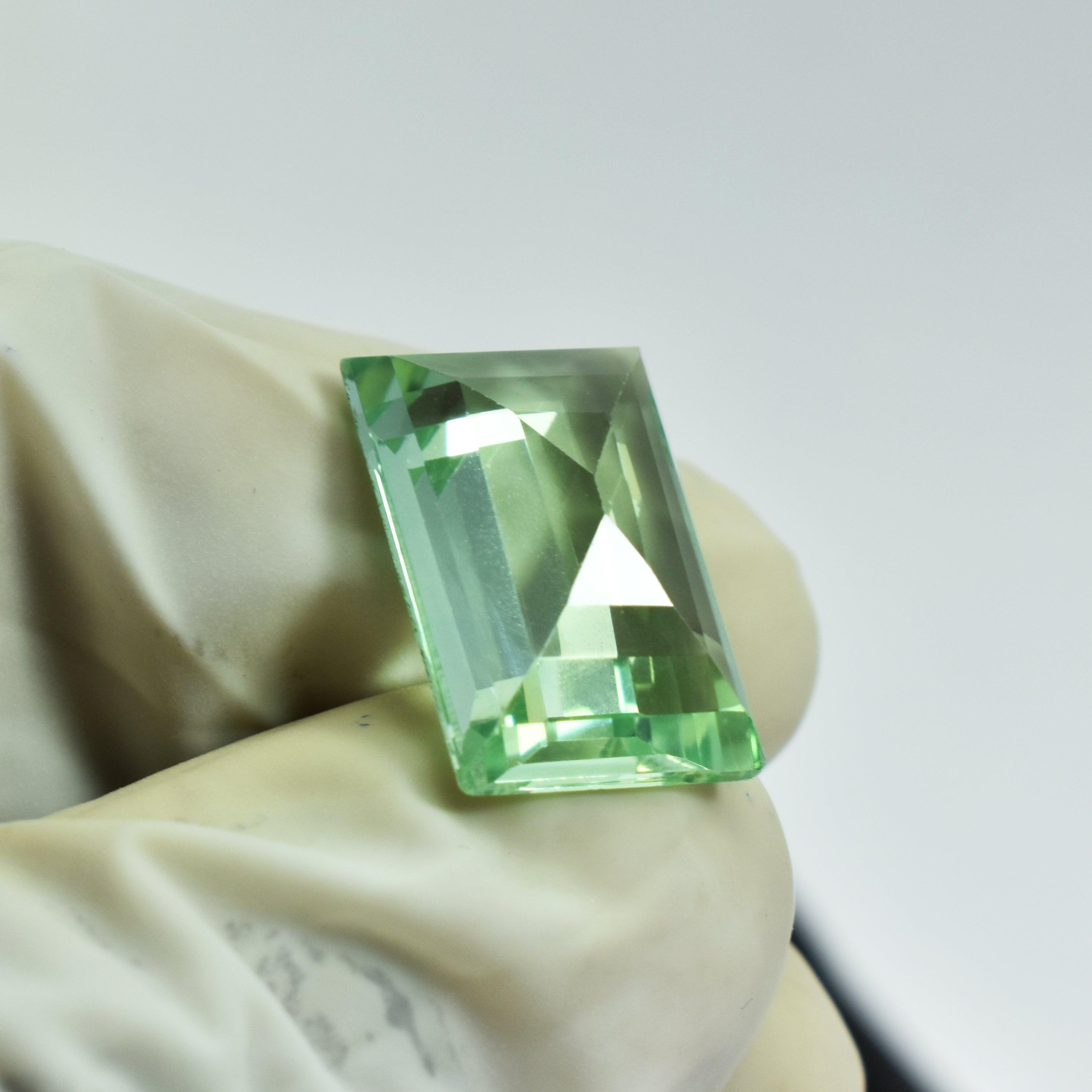 Mind Blowing Bluish Green Montana Sapphire 9.70 Carat Emerald Shape Natural Montana Sapphire Best Certified Pendant Making Loose Gemstone Use As A Gift Montana Sapphire Stone