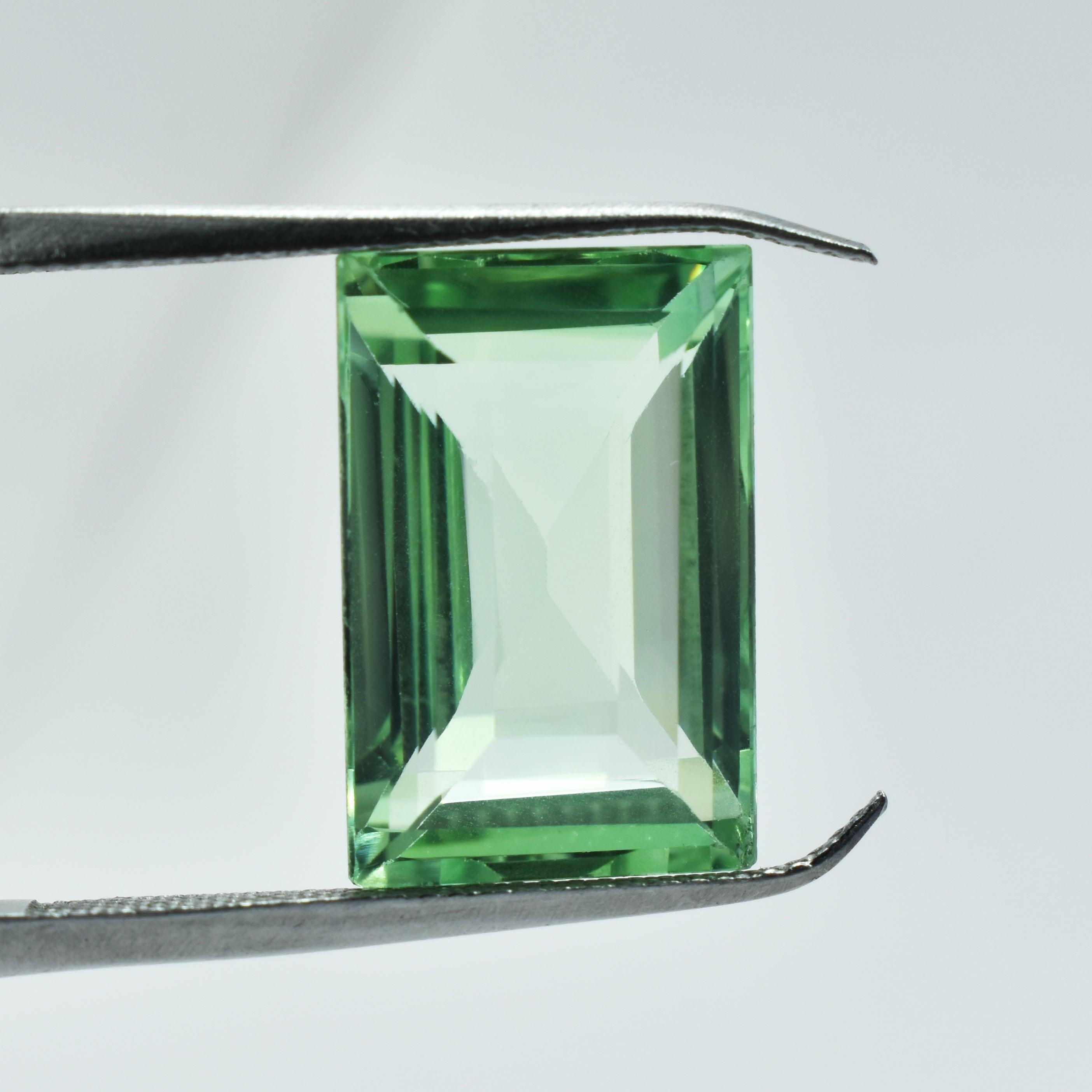 Mind Blowing Bluish Green Montana Sapphire 9.70 Carat Emerald Shape Natural Montana Sapphire Best Certified Pendant Making Loose Gemstone Use As A Gift Montana Sapphire Stone