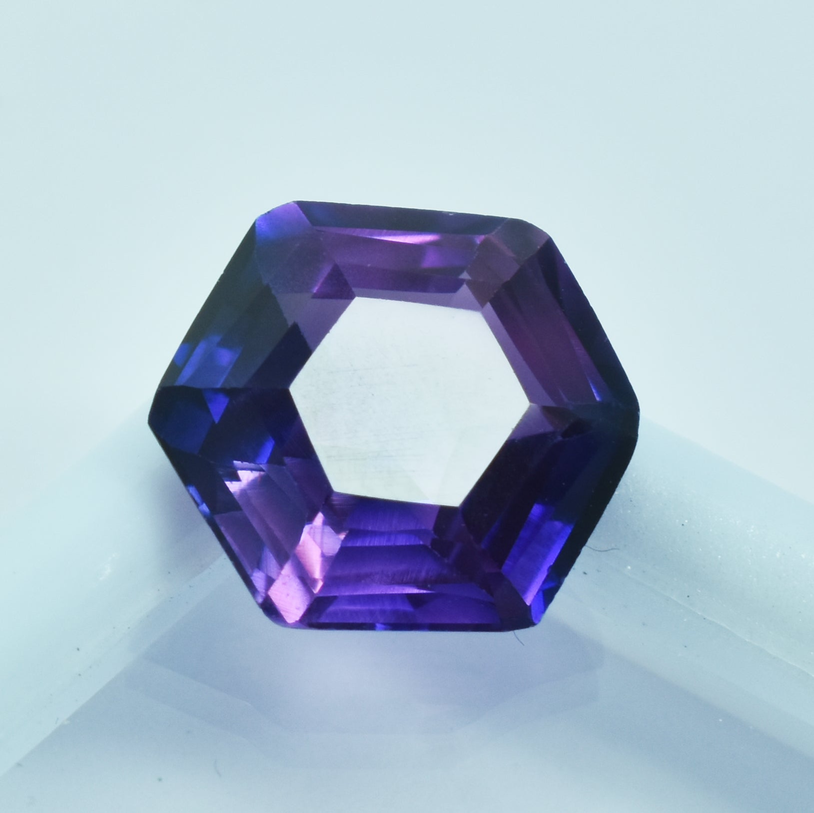 BRILLIANT OFFER !! Sapphire Beautiful Jewelry Natural 10.55 Carat Fancy Shape Purple Color Change Sapphire Certified Loose Gemstone ,September Sapphire Gem | FREE Delivery FREE Gift | Exclusive Offer