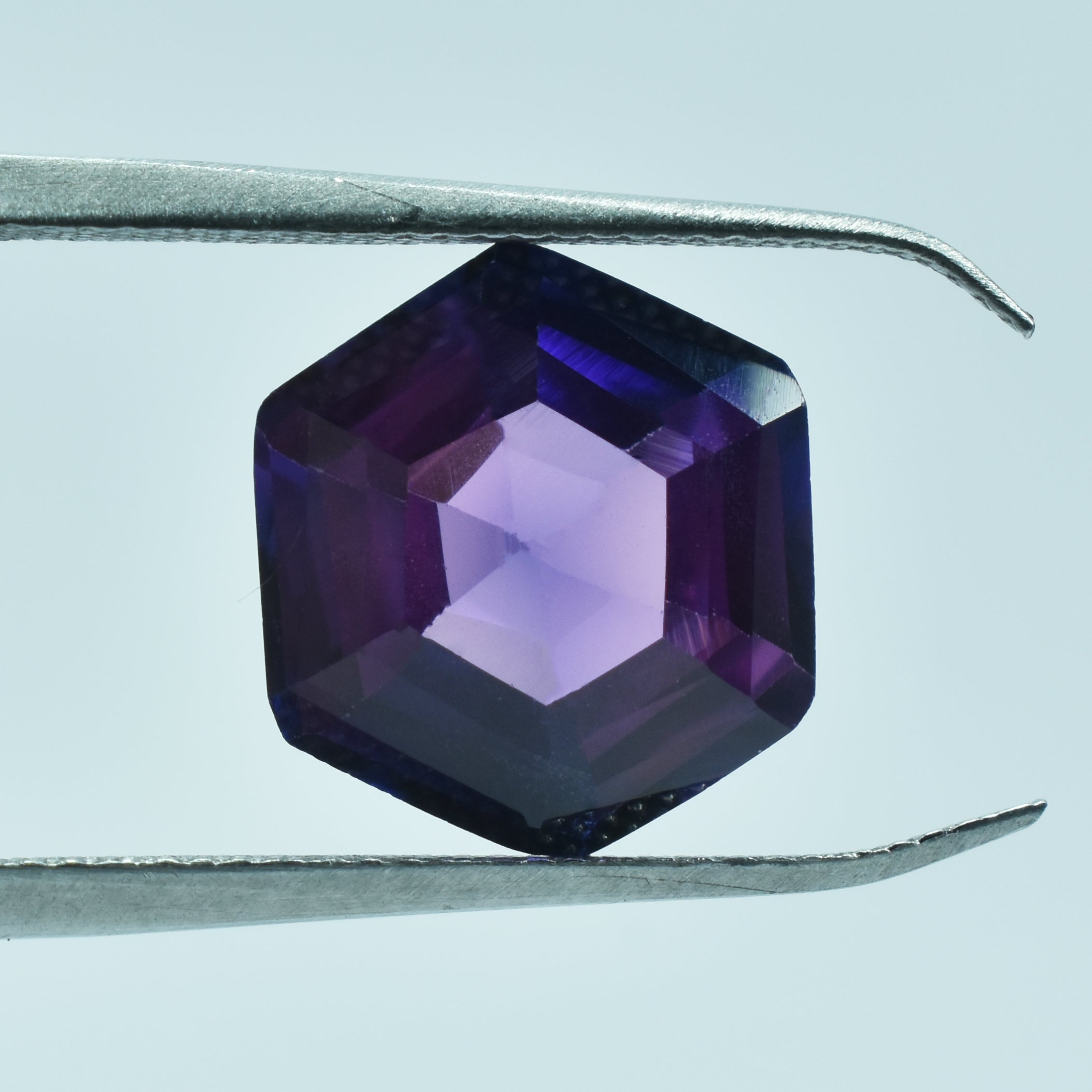 BRILLIANT OFFER !! Sapphire Beautiful Jewelry Natural 10.55 Carat Fancy Shape Purple Color Change Sapphire Certified Loose Gemstone ,September Sapphire Gem | FREE Delivery FREE Gift | Exclusive Offer