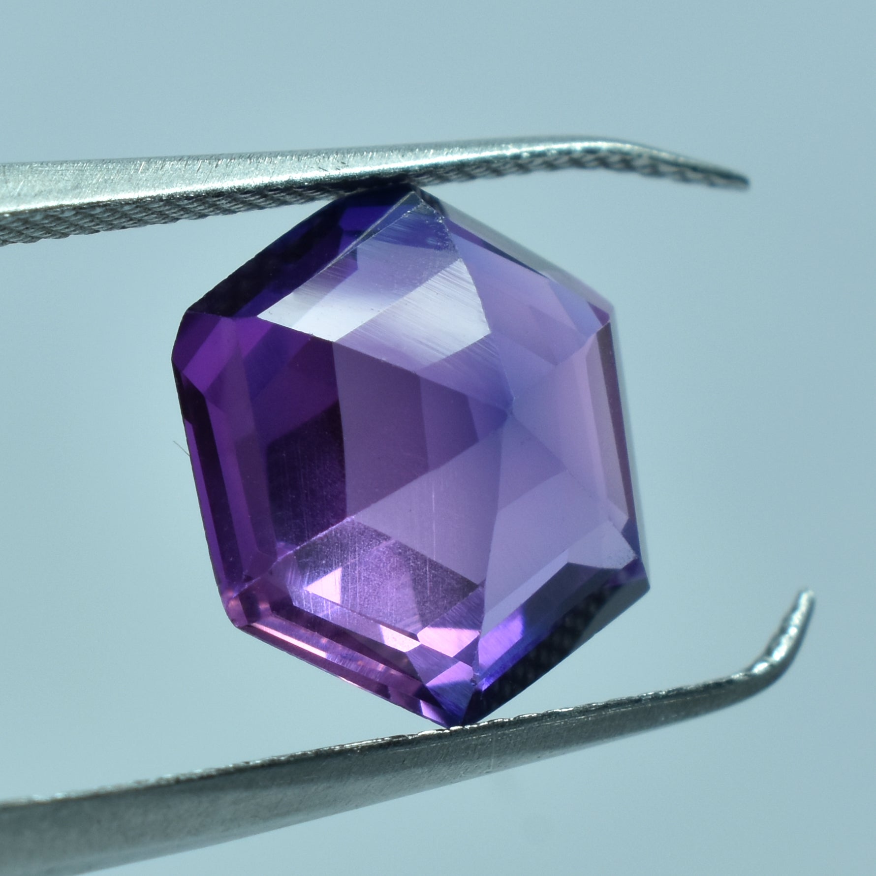 BRILLIANT OFFER !! Sapphire Beautiful Jewelry Natural 10.55 Carat Fancy Shape Purple Color Change Sapphire Certified Loose Gemstone ,September Sapphire Gem | FREE Delivery FREE Gift | Exclusive Offer