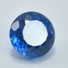 Blue Color Sapphire Gemstone 7.65 Ct Round Cut Teal Sapphire Natural Certified Loose Gemstone