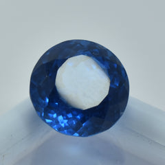 Blue Color Sapphire Gemstone 7.65 Ct Round Cut Teal Sapphire Natural Certified Loose Gemstone