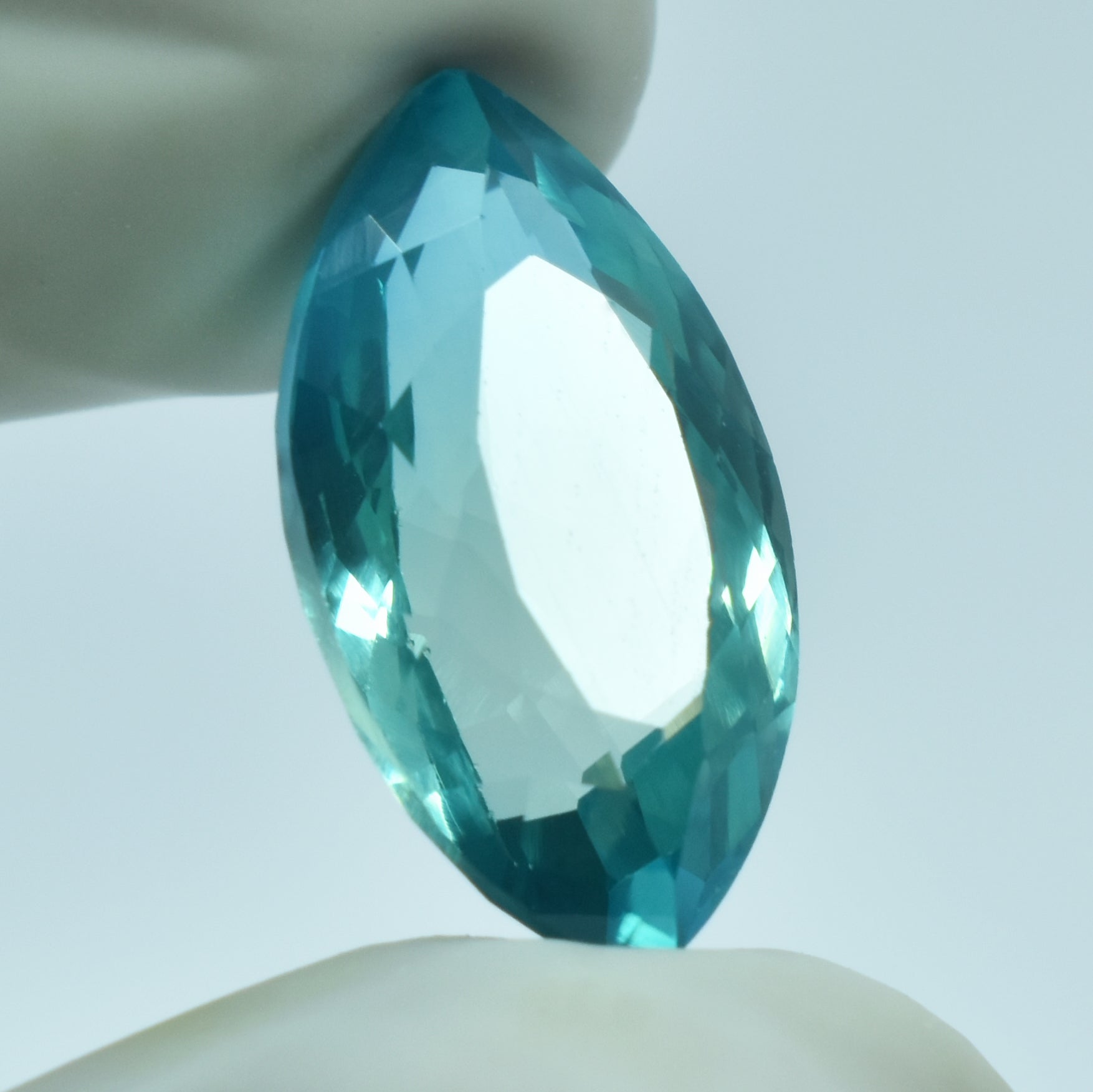 Bluish Green Sapphire 5.85 Carat Montana Sapphire Marquise Cut Certified Natural Loose Gemstone
