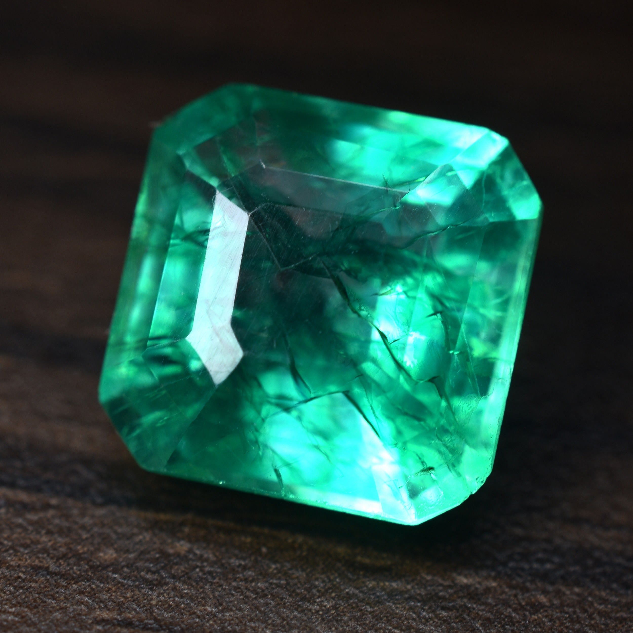 Best Gift For Your Friends | Jewelry Making Emerald Gem Certified Square Cut 7.36 Ct Emerald Green Natural Loose Gemstone | Free Delivery Free Gift | ON SALE