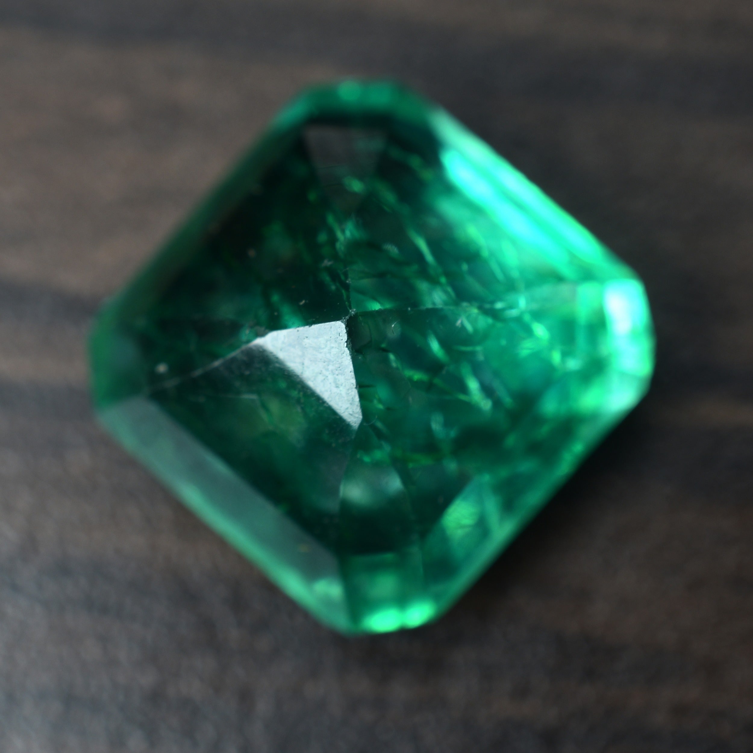 Best Gift For Your Friends | Jewelry Making Emerald Gem Certified Square Cut 7.36 Ct Emerald Green Natural Loose Gemstone | Free Delivery Free Gift | ON SALE